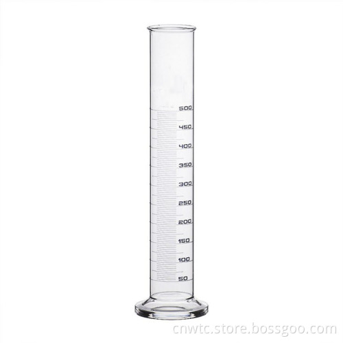 Glass Measuring Cylinder: Borosilicate Glass with Spout - Accurate Liquid Measurement Tool